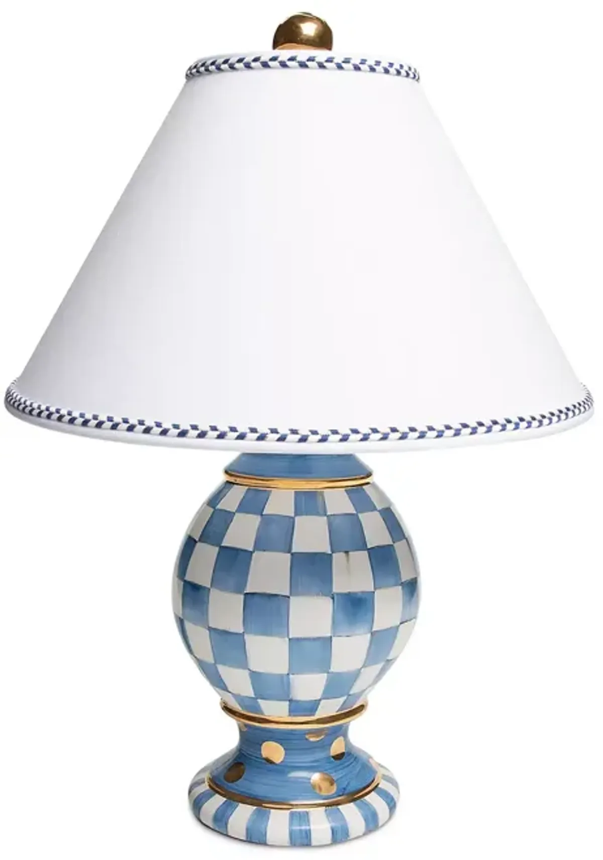 Mackenzie-Childs Royal Check Globe Table Lamp