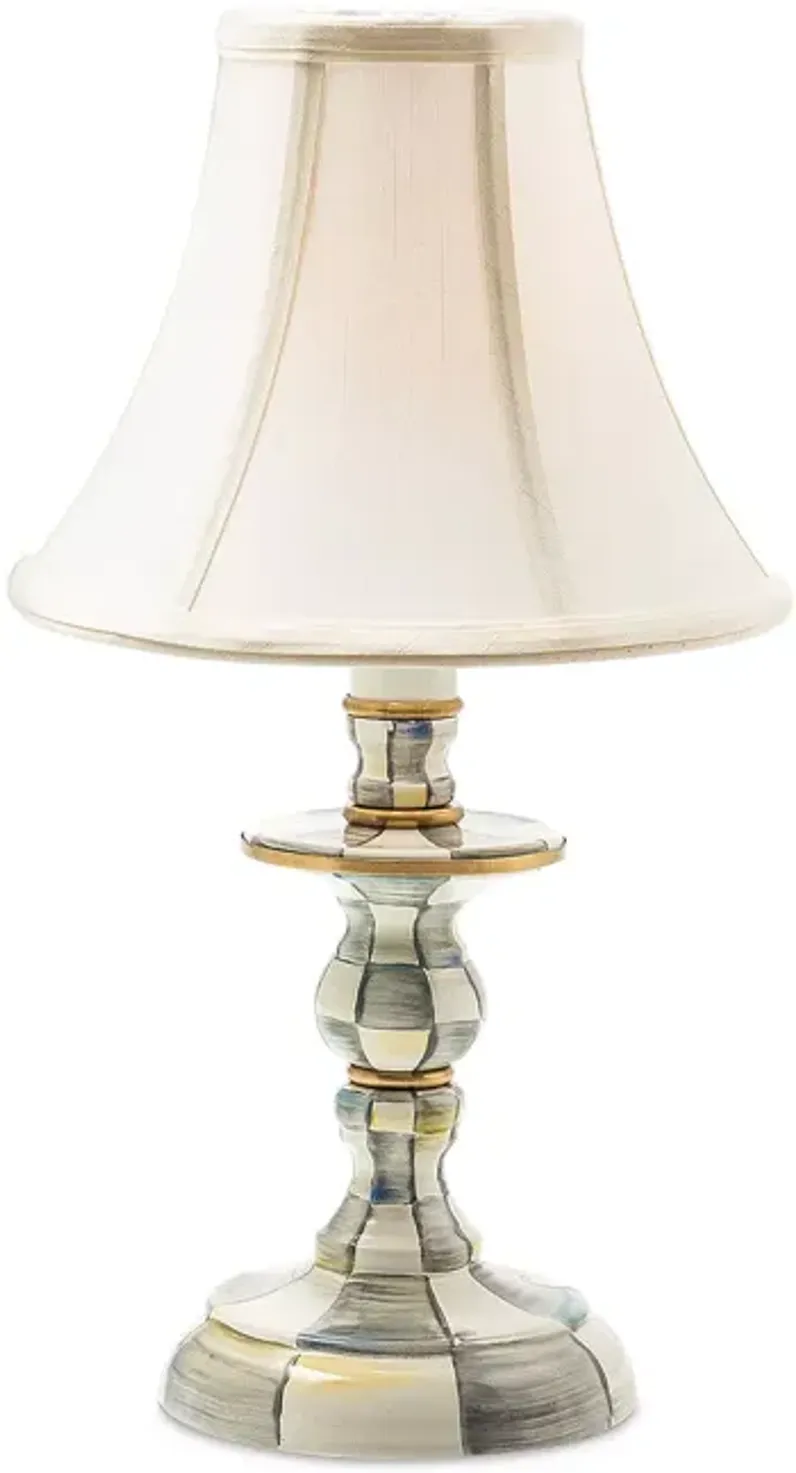 Mackenzie-Childs Sterling Check Candlestick Table Lamp