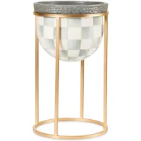 Mackenzie-Childs Sterling Check Plant Stand, Short