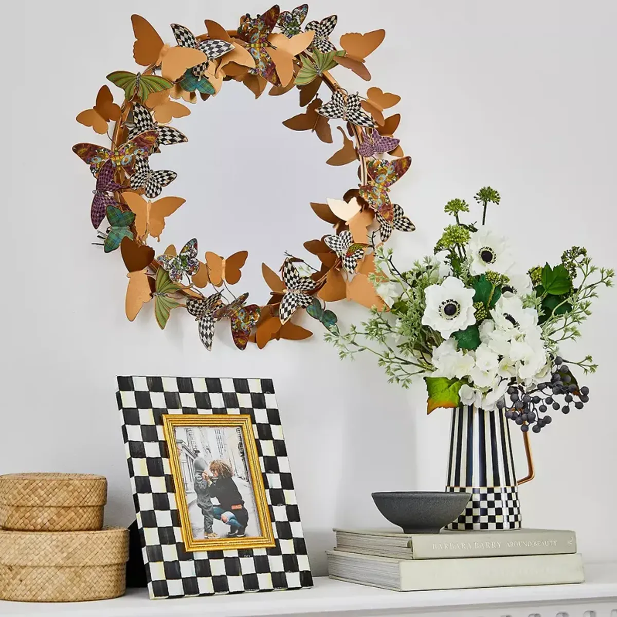 Mackenzie-Childs Butterfly Garden Mirror