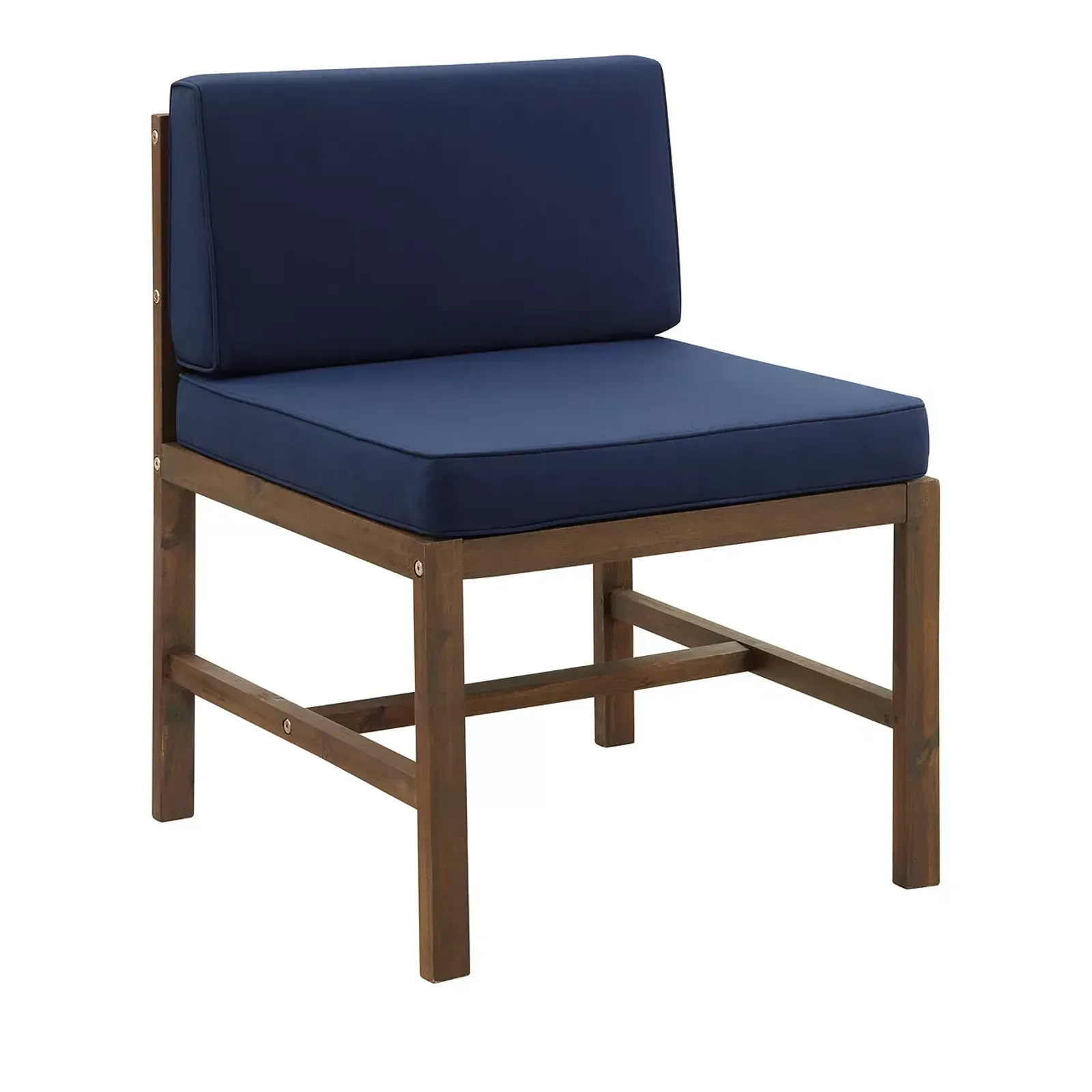 WALKER EDISON Acacia Modular Patio Side Chair