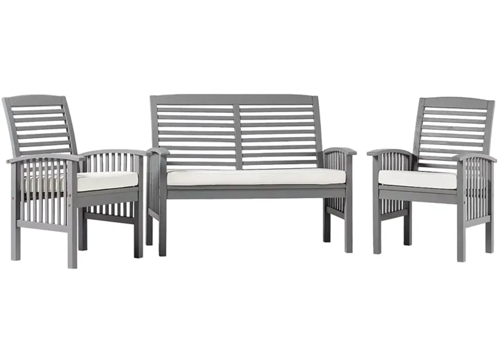 WALKER EDISON Acacia Three Piece Patio Set