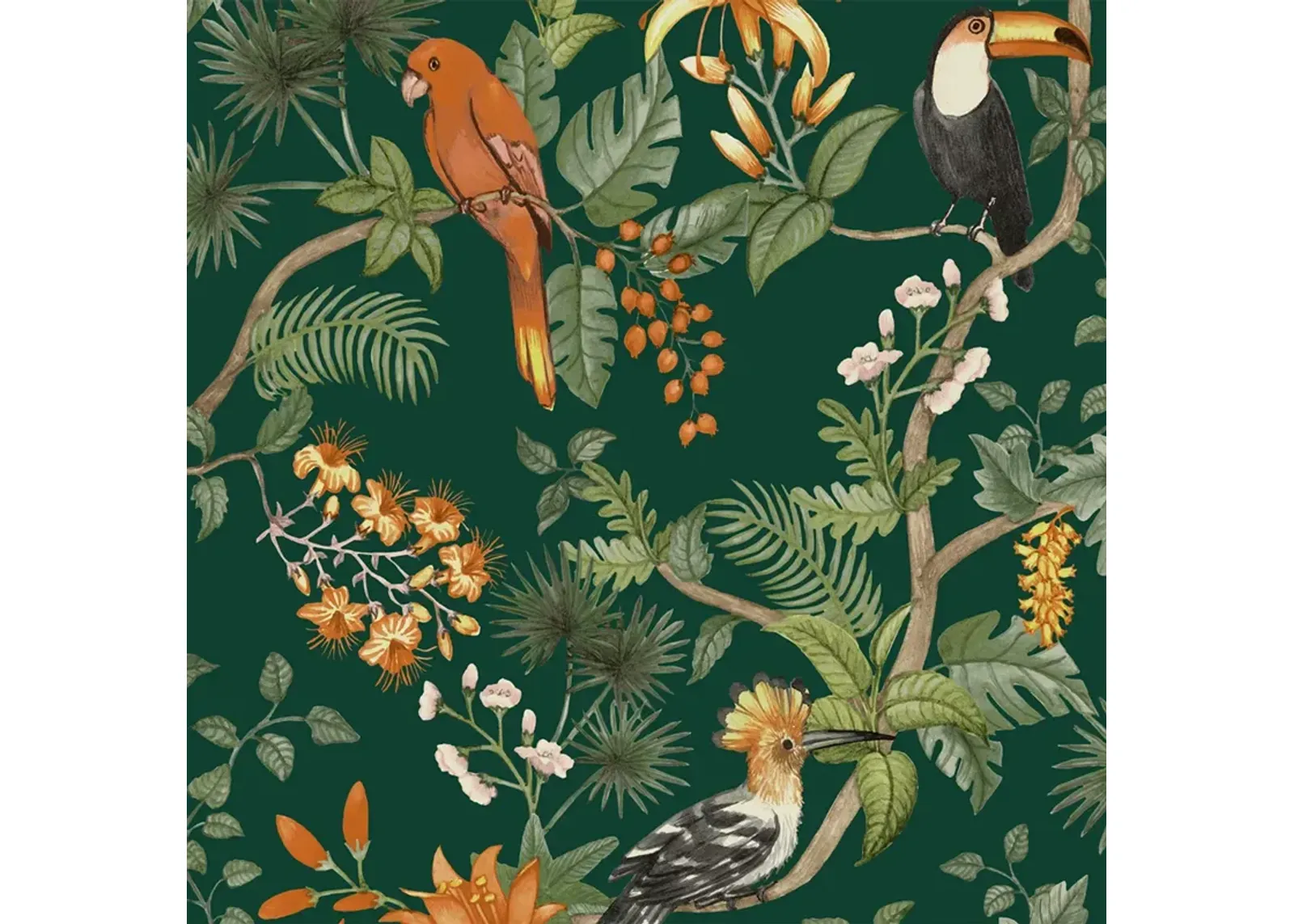 Tempaper Birds of Paradise Peel and Stick Wallpaper