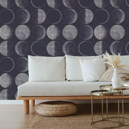 Tempaper Moons Midnight Peel and Stick Wallpaper