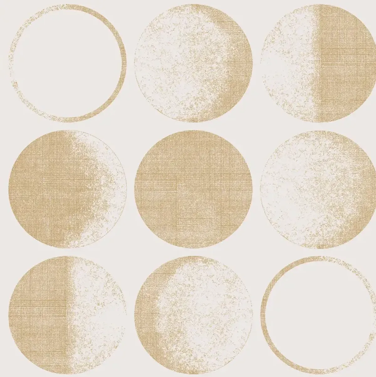 Tempaper Moons Ivory Sky Peel and Stick Wallpaper