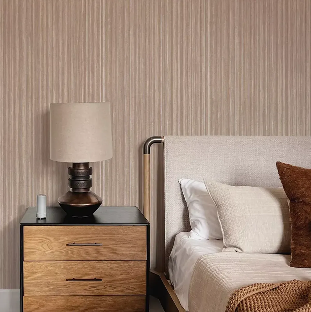 Tempaper Grasscloth Peel and Stick Wallpaper