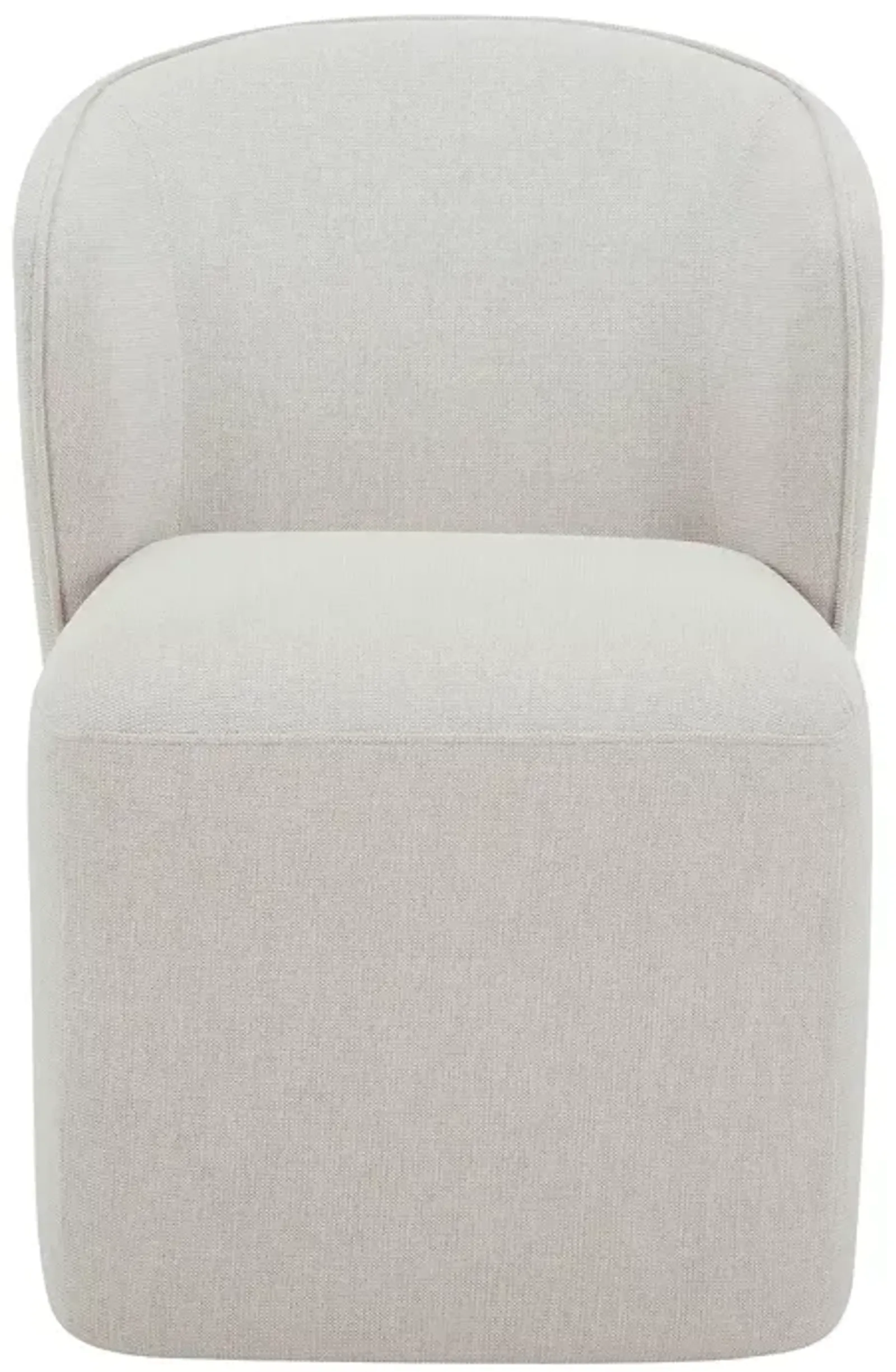 MOE'S HOME COLLECTION Larson Rolling Dining Chair with Performance Fabric 