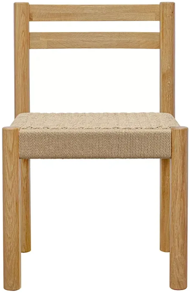 MOE'S HOME COLLECTION Finn Dining Chair, Natural, Set of 2