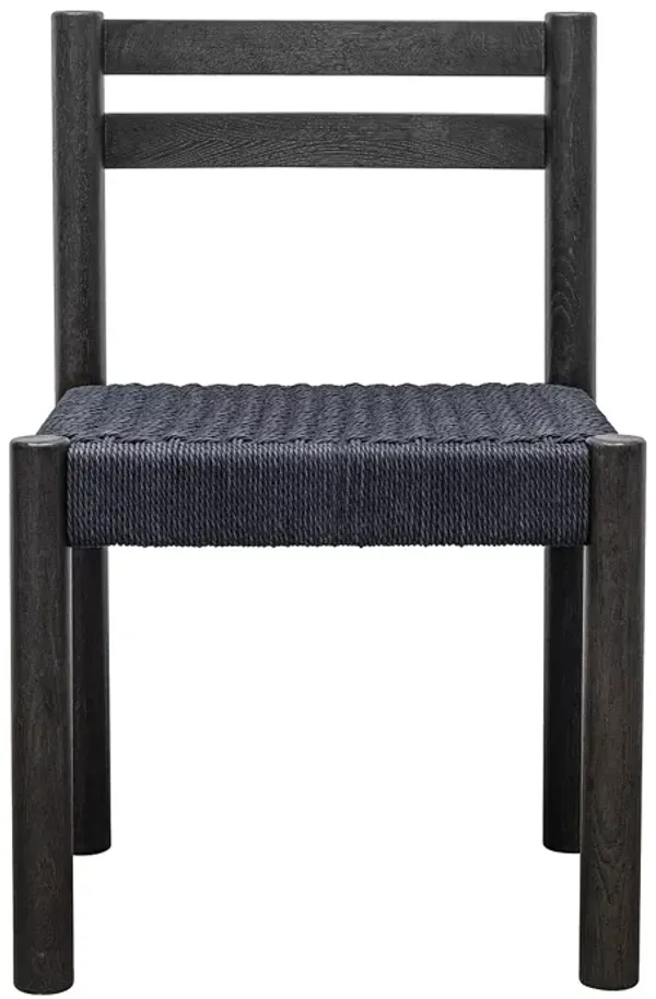 MOE'S HOME COLLECTION Finn Dining Chair, Black, Set of 2