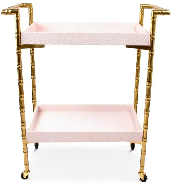 8 Oak Lane Bamboo Bar Cart