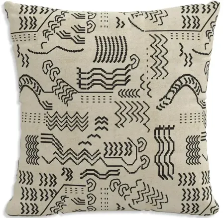 Sparrow & Wren Patterned Decorative Pillow, 18" x 18"