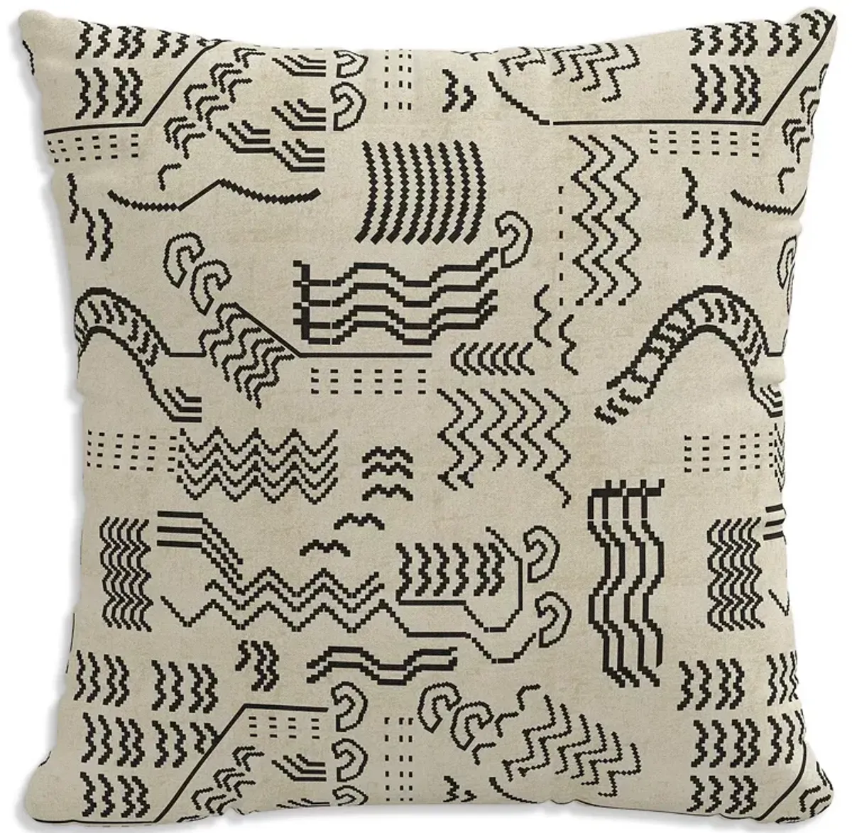 Sparrow & Wren Patterned Decorative Pillow, 22" x 22"