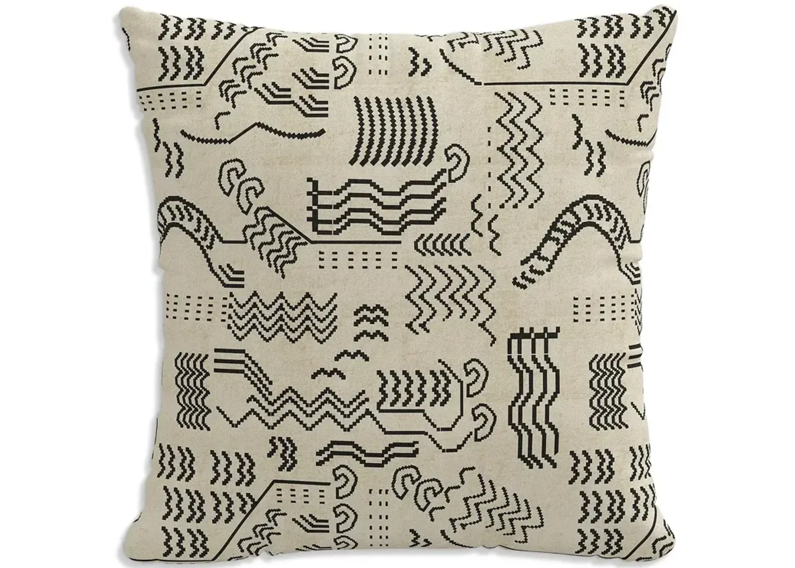 Sparrow & Wren Patterned Decorative Pillow, 22" x 22"