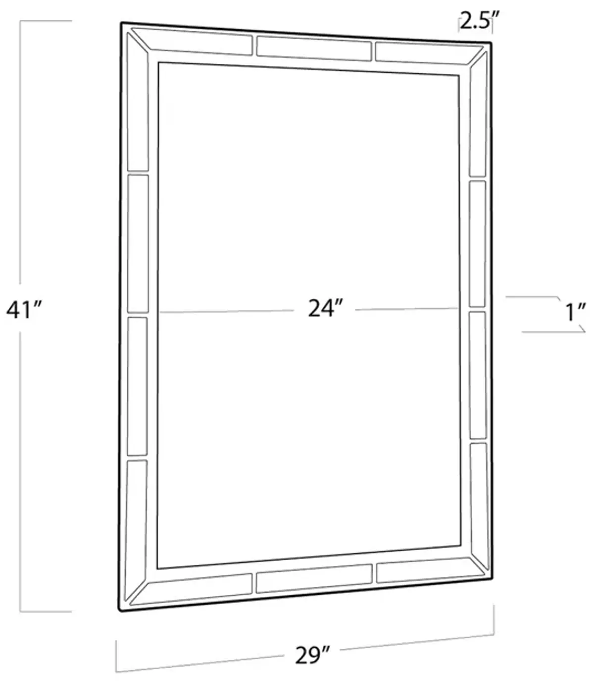 Regina Andrew Design Plaza Beveled Mirror