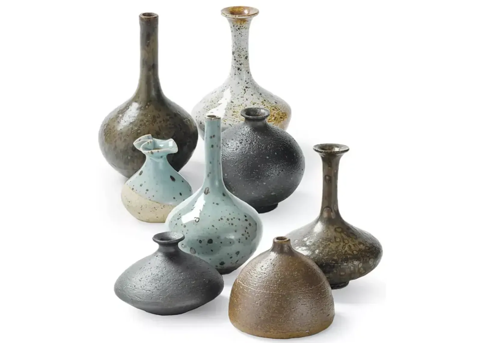 Regina Andrew Design Porcelain Bud Vases, Set of 8