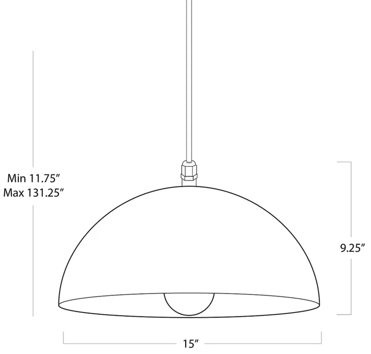 Regina Andrew Design Peridot Outdoor Pendant, Small