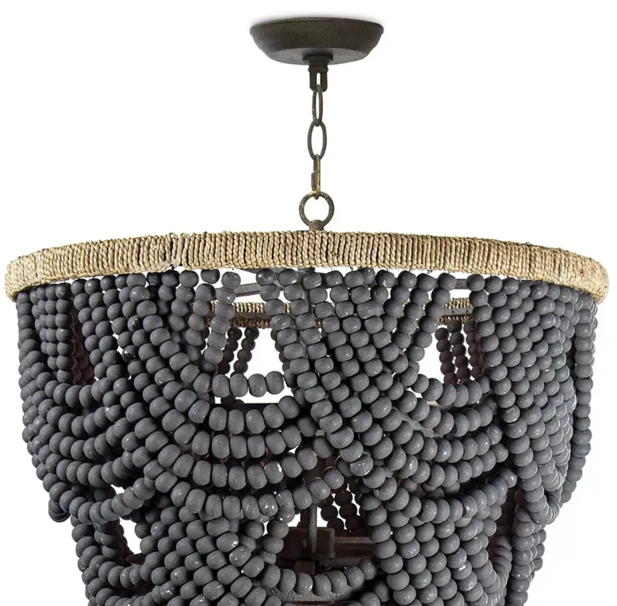 Regina Andrew Design Lorelei 8 Light Wood Bead Chandelier