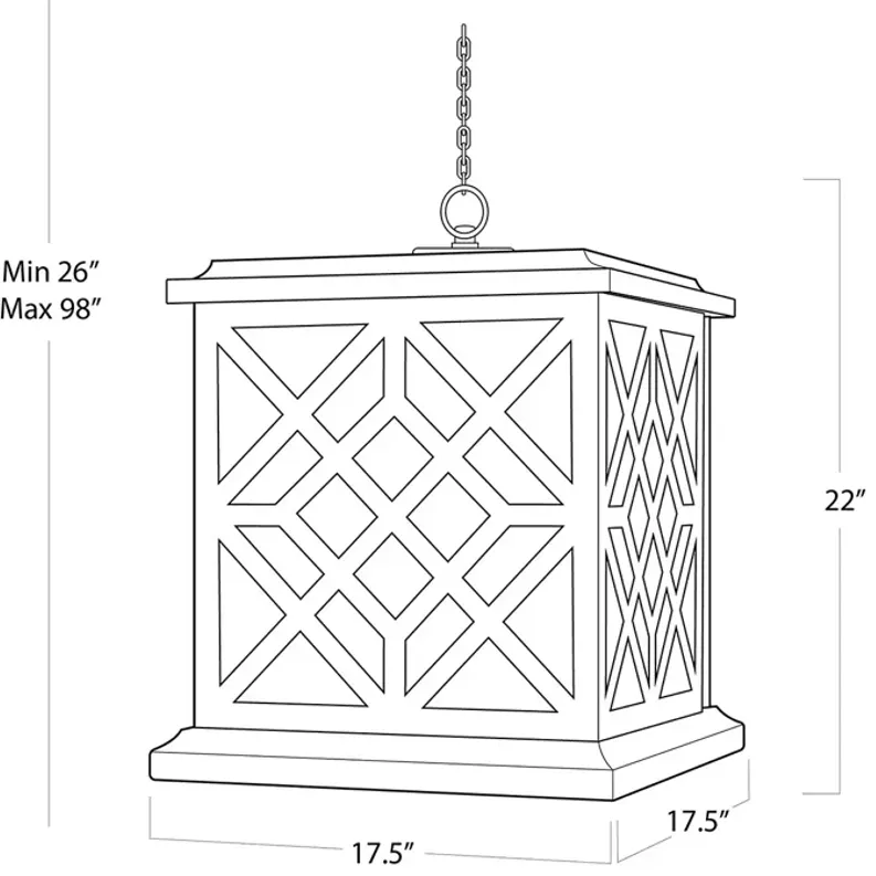 Regina Andrew Design Chatham Wood 4 Light Lantern