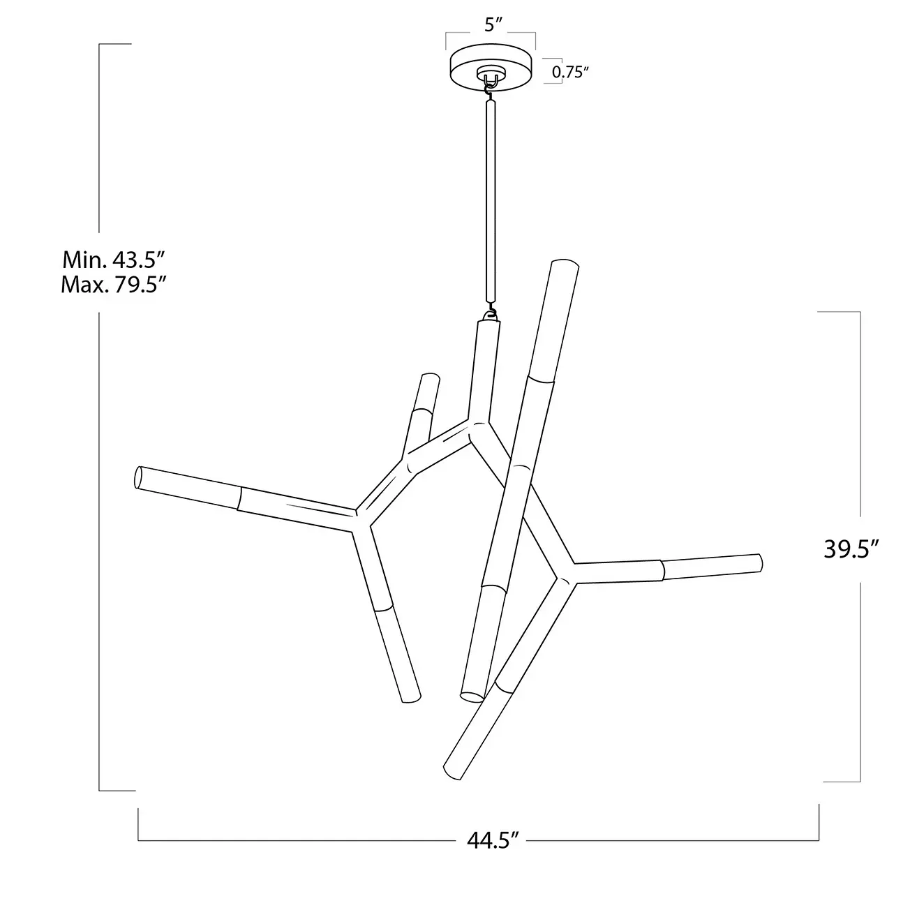 Regina Andrew Traveler 7 Light Chandelier