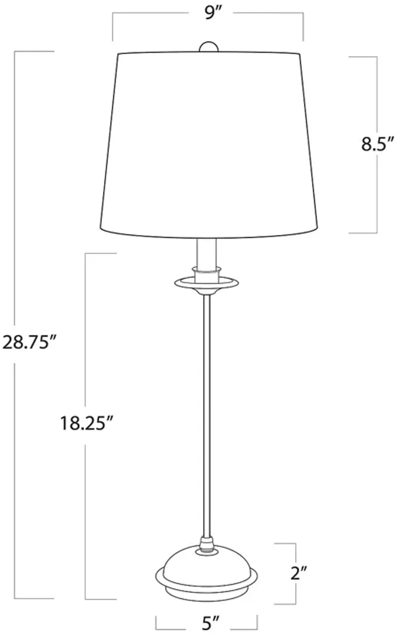 Regina Andrew Southern Living Fisher Stem Buffet Lamp