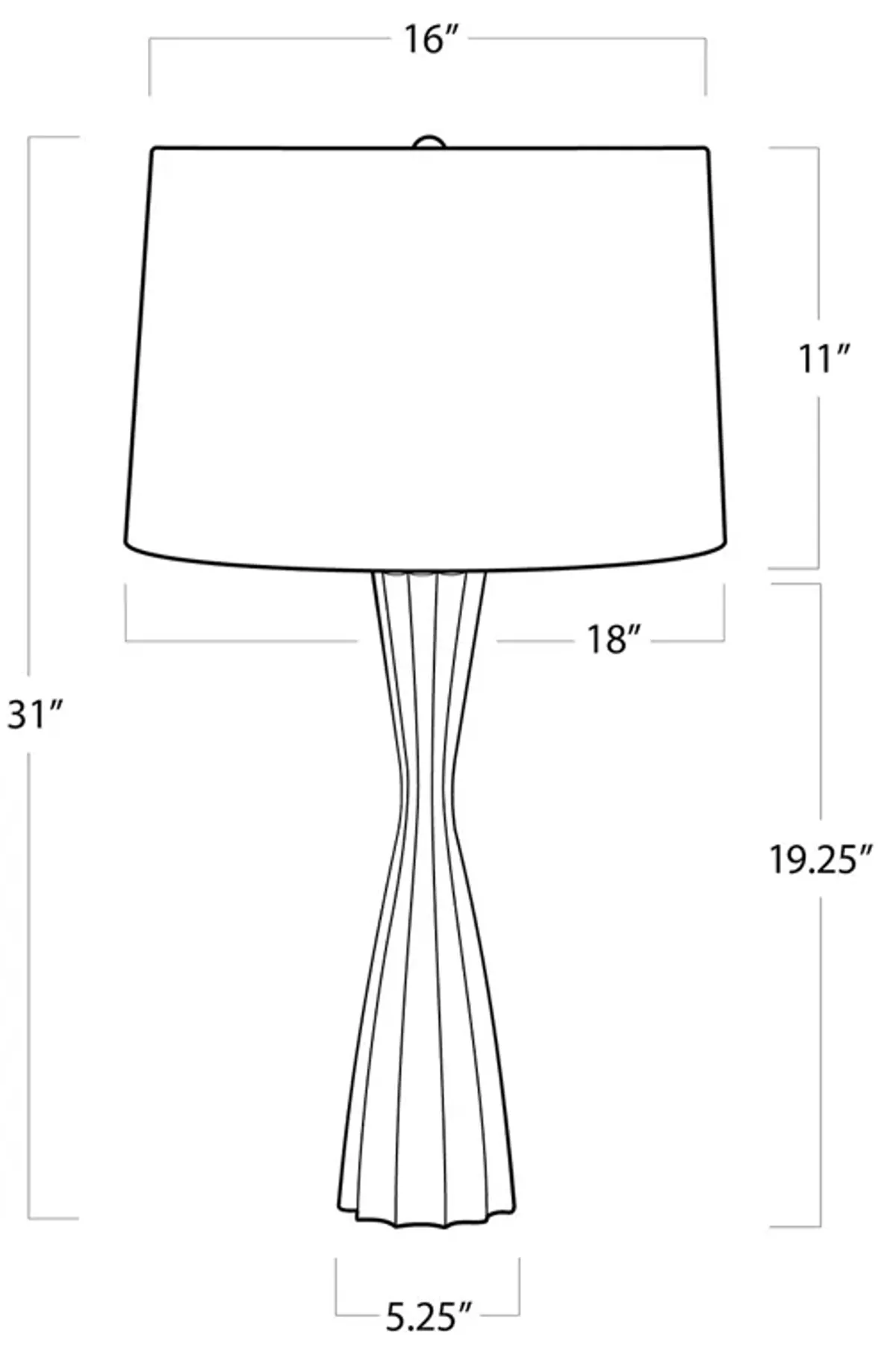 Southern Living Naomi Resin Table Lamp