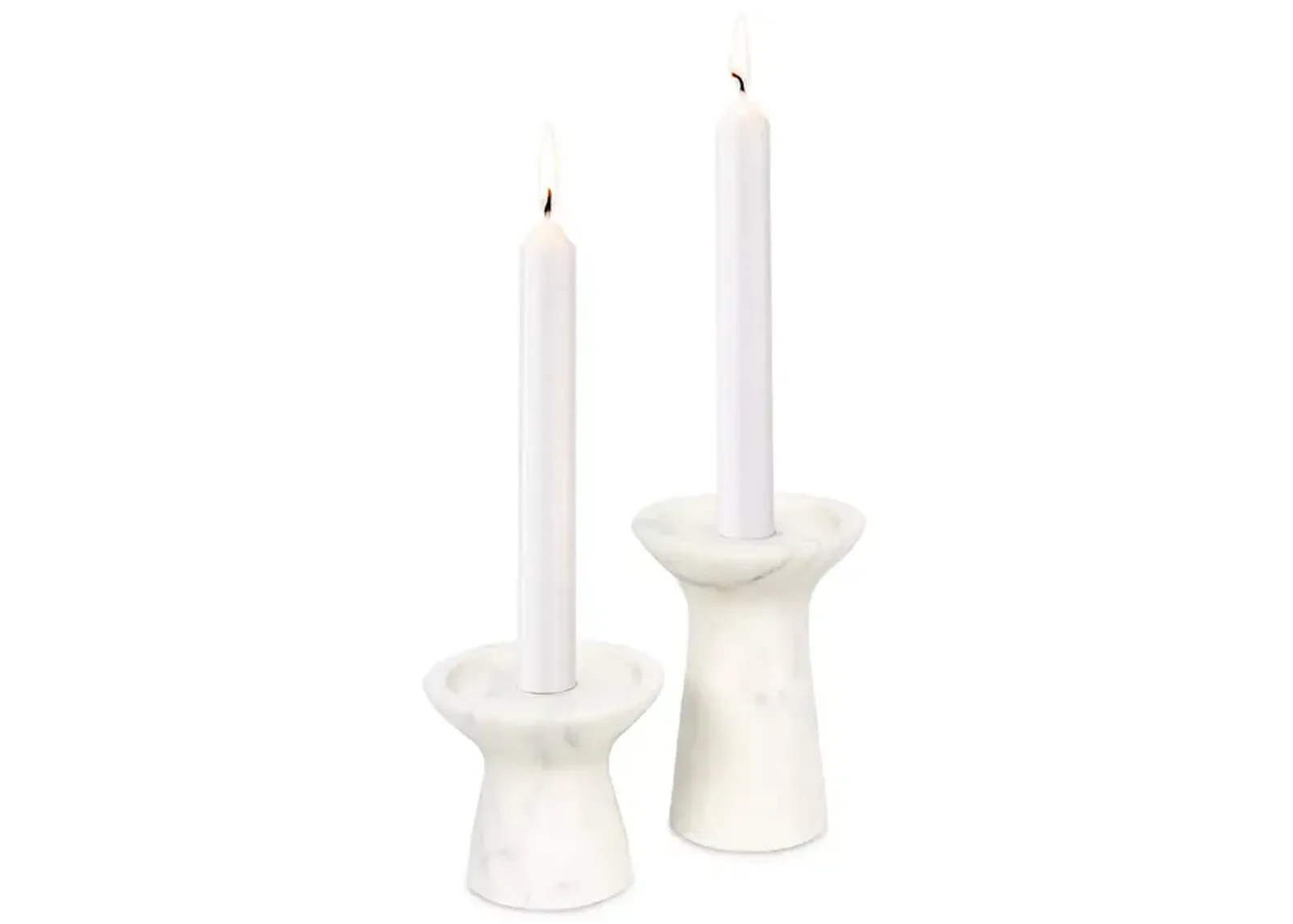 Regina Andrew Klein Marble Candle Holder, Set of 2