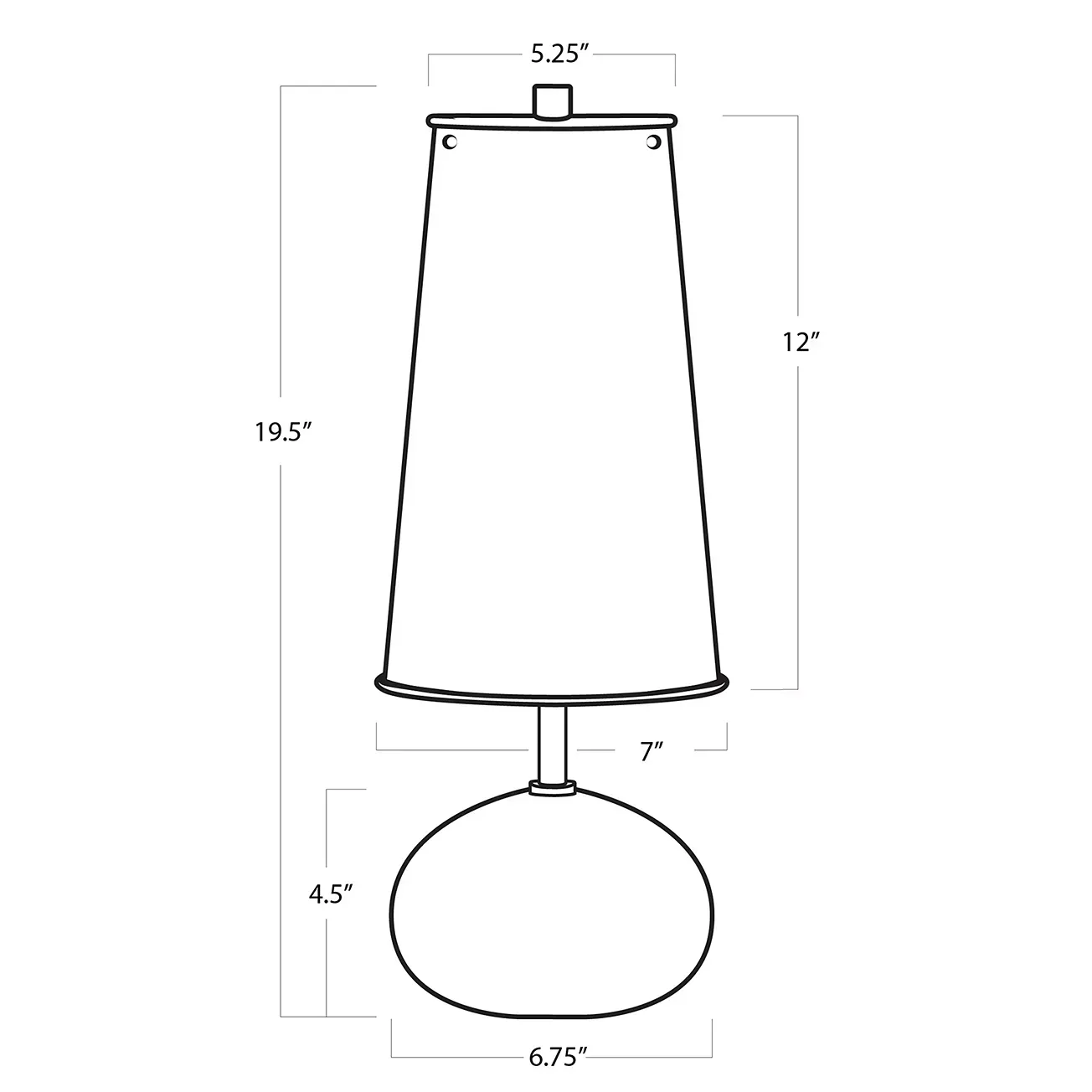 Regina Andrew Hattie Mini Concrete Table Lamp