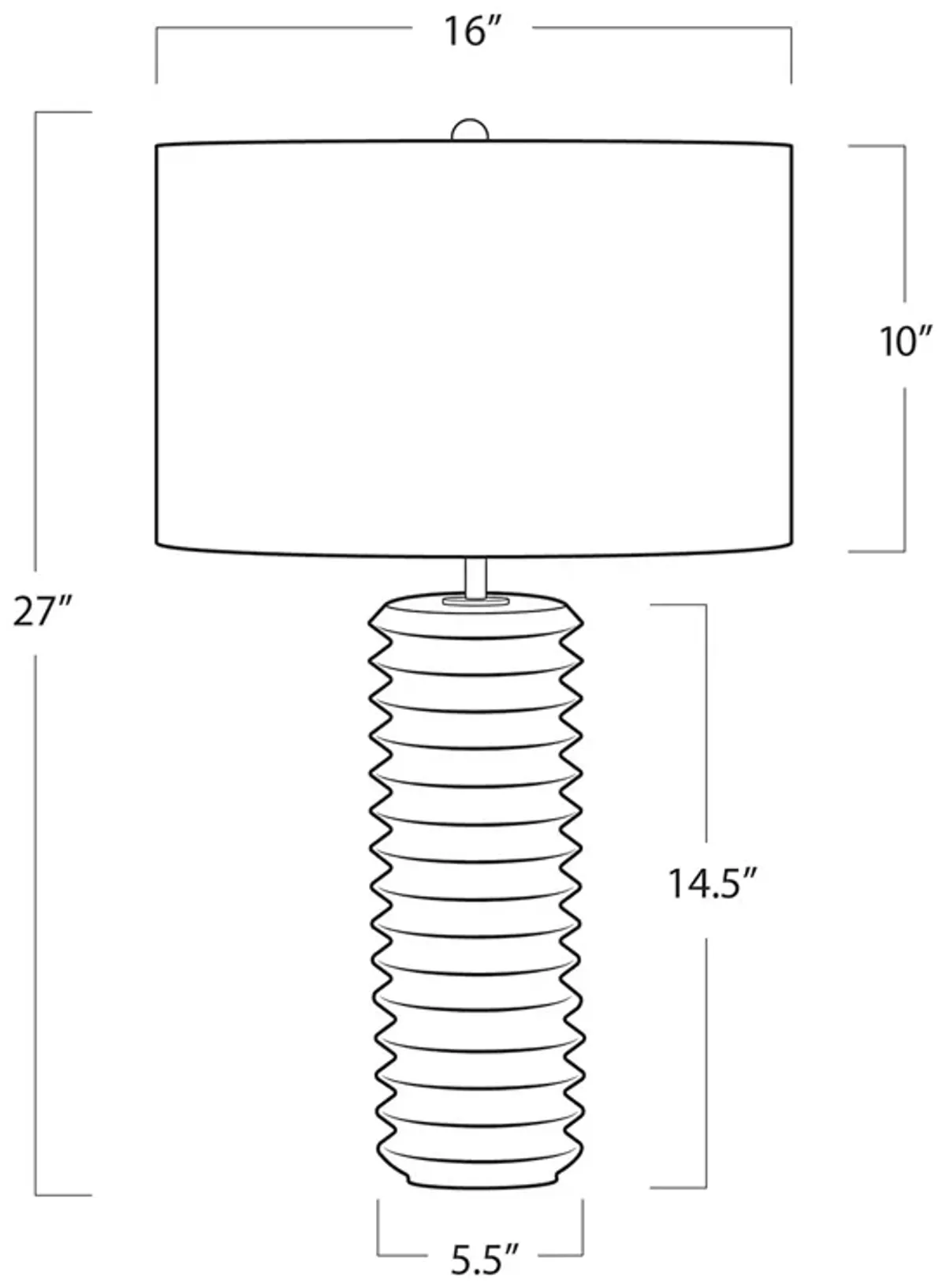 Regina Andrew Noir Table Lamp