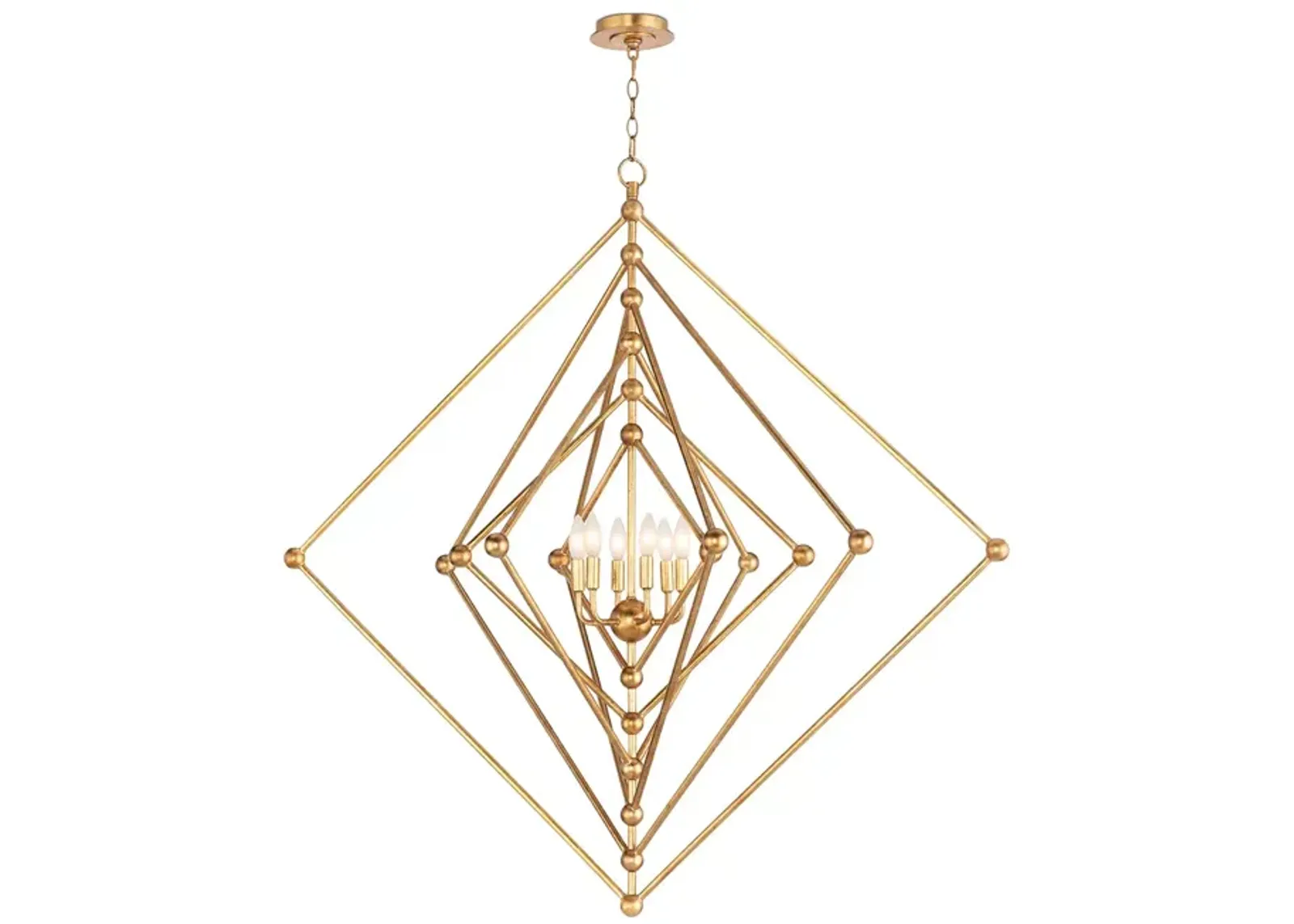 Regina Andrew Selena Square Chandelier, Large