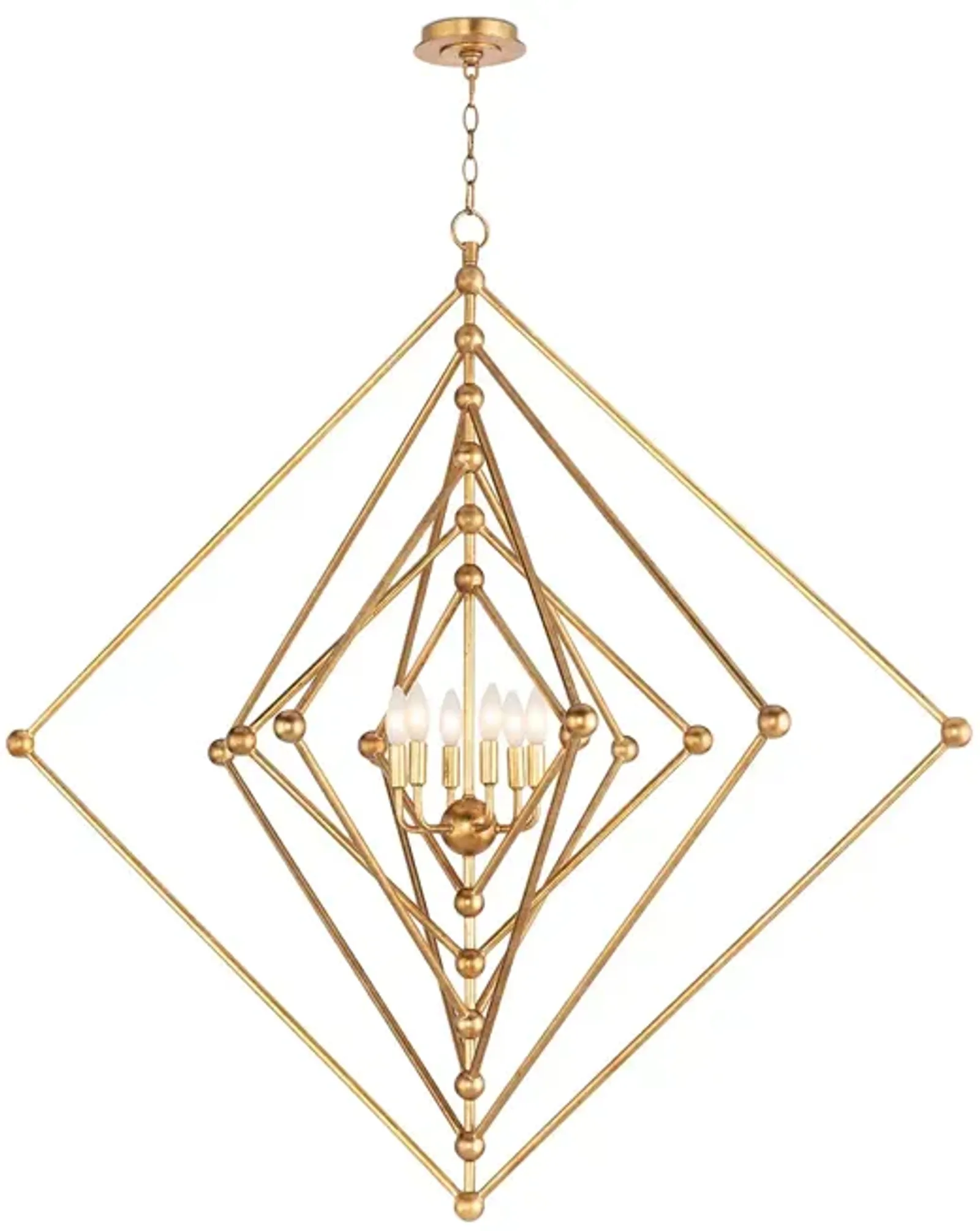 Regina Andrew Selena Square Chandelier, Large