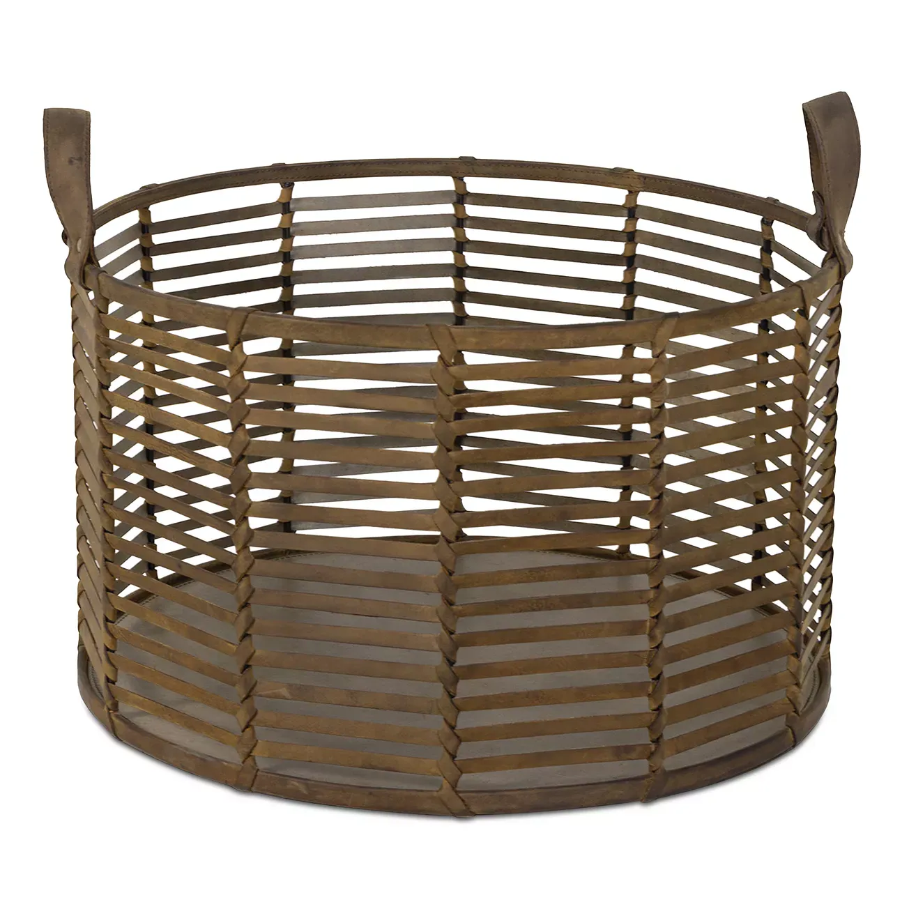 Regina Andrew Finn Leather Basket