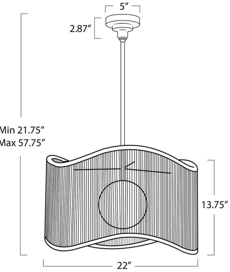 Regina Andrew Coastal Living Nimes Drum Pendant