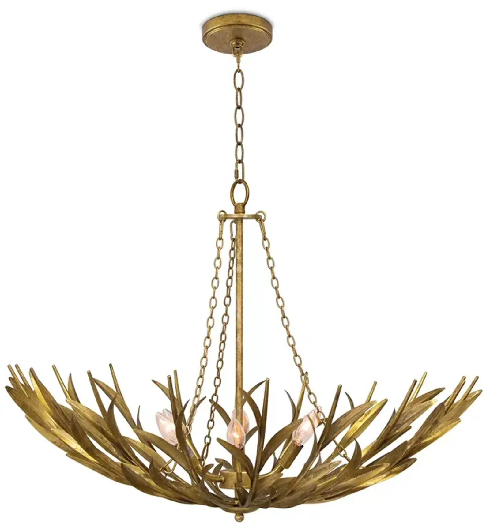 Regina Andrew River Reed Basin 6 Light Chandelier 