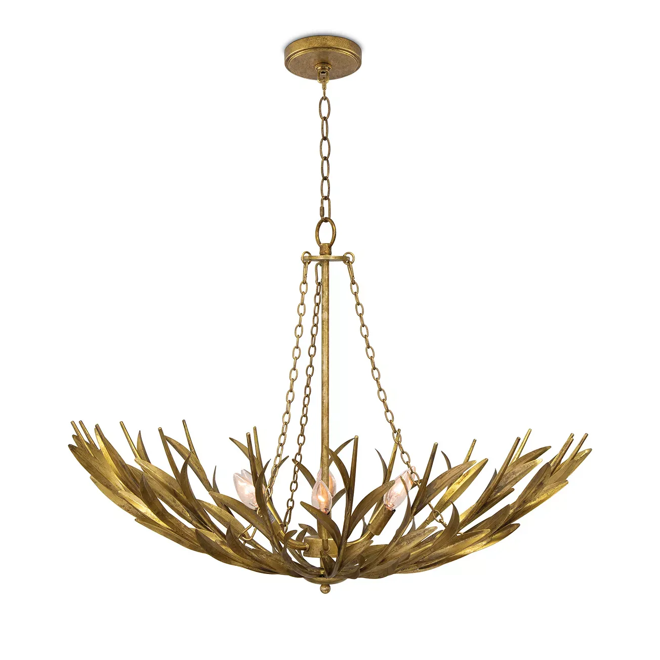 Regina Andrew River Reed Basin 6 Light Chandelier 