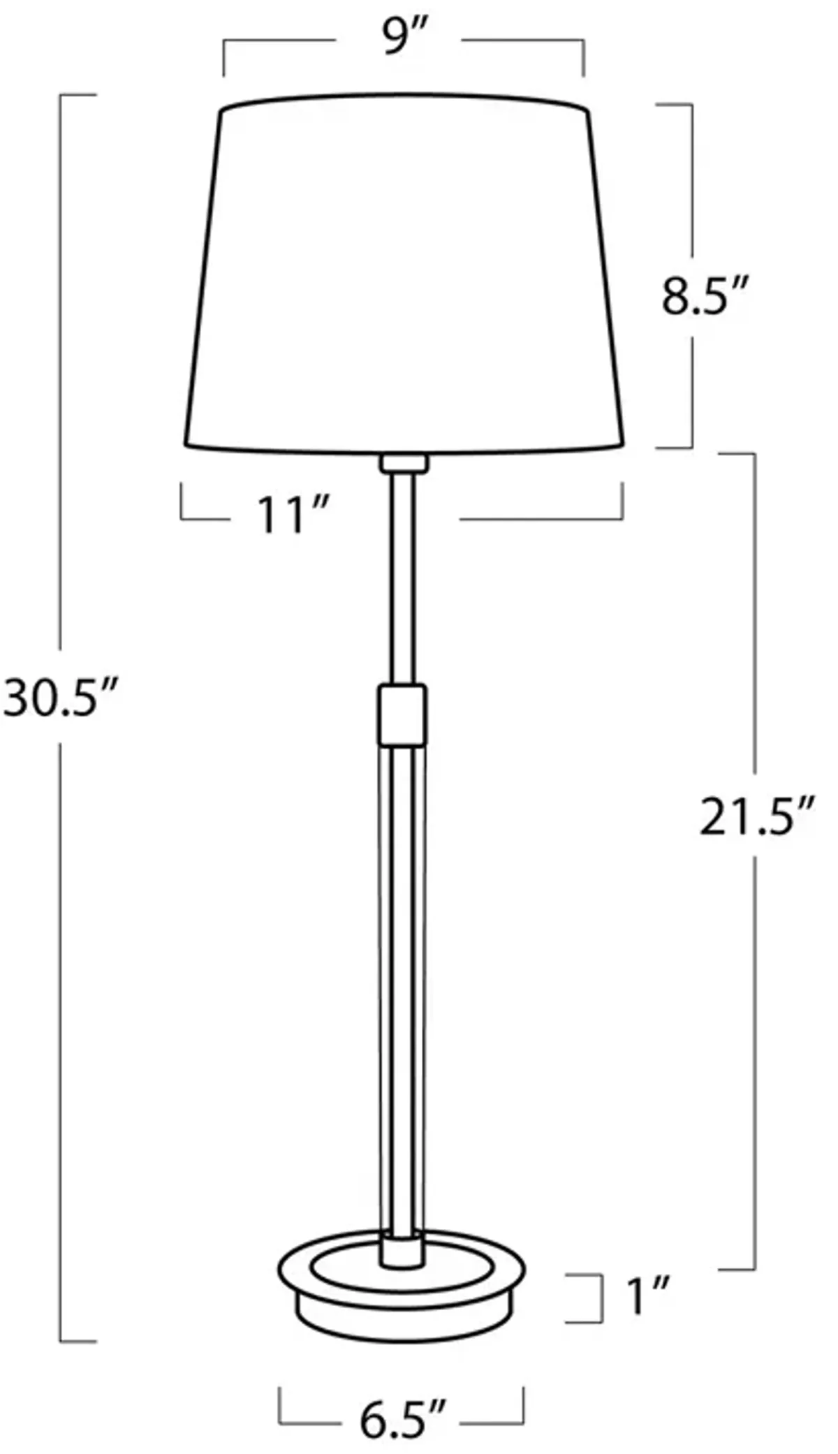 Regina Andrew Auburn Crystal Buffet Lamp