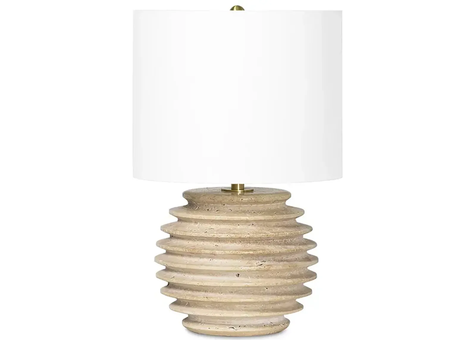 Regina Andrew Thea Travertine Mini Lamp 