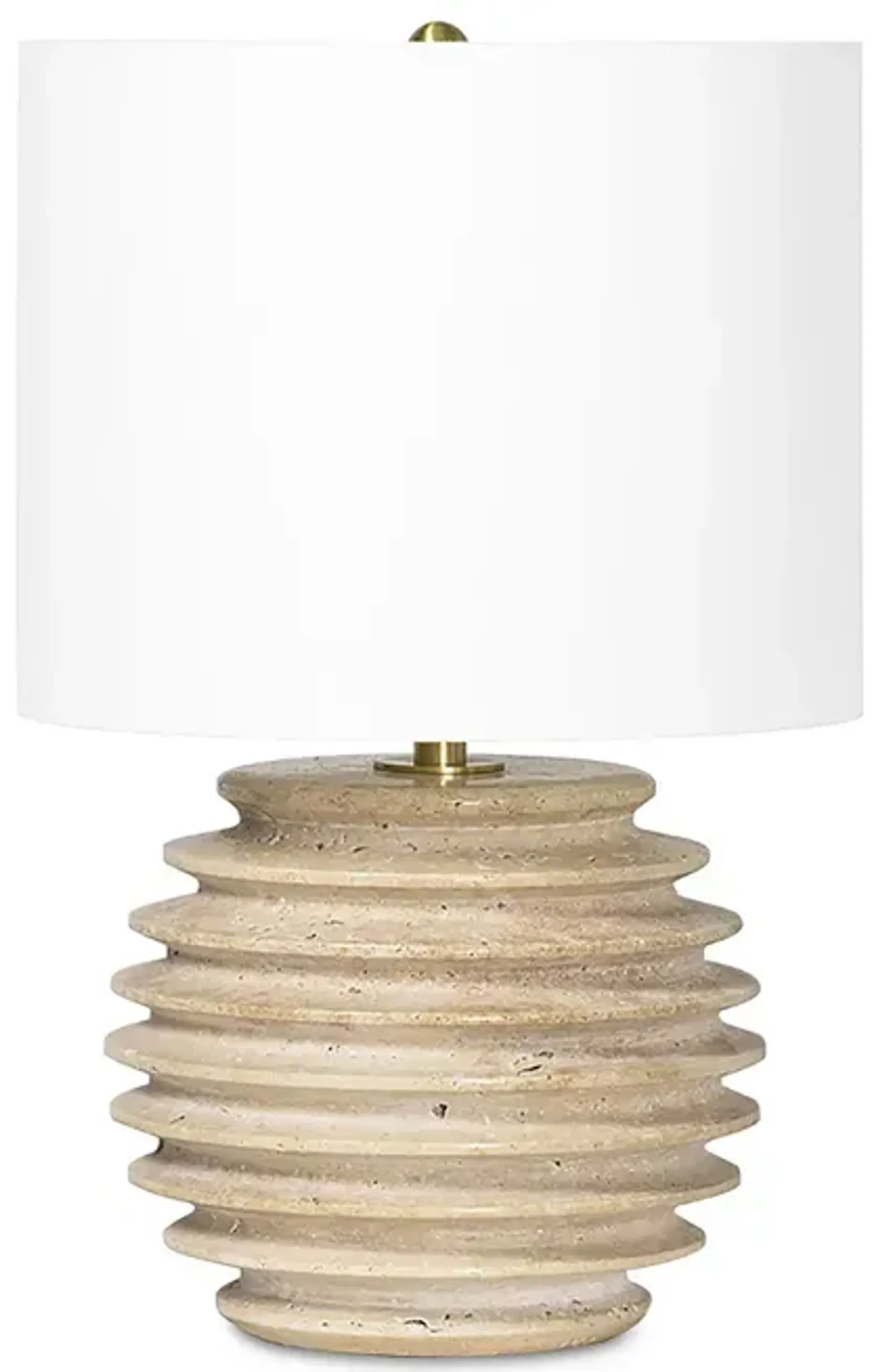 Regina Andrew Thea Travertine Mini Lamp 