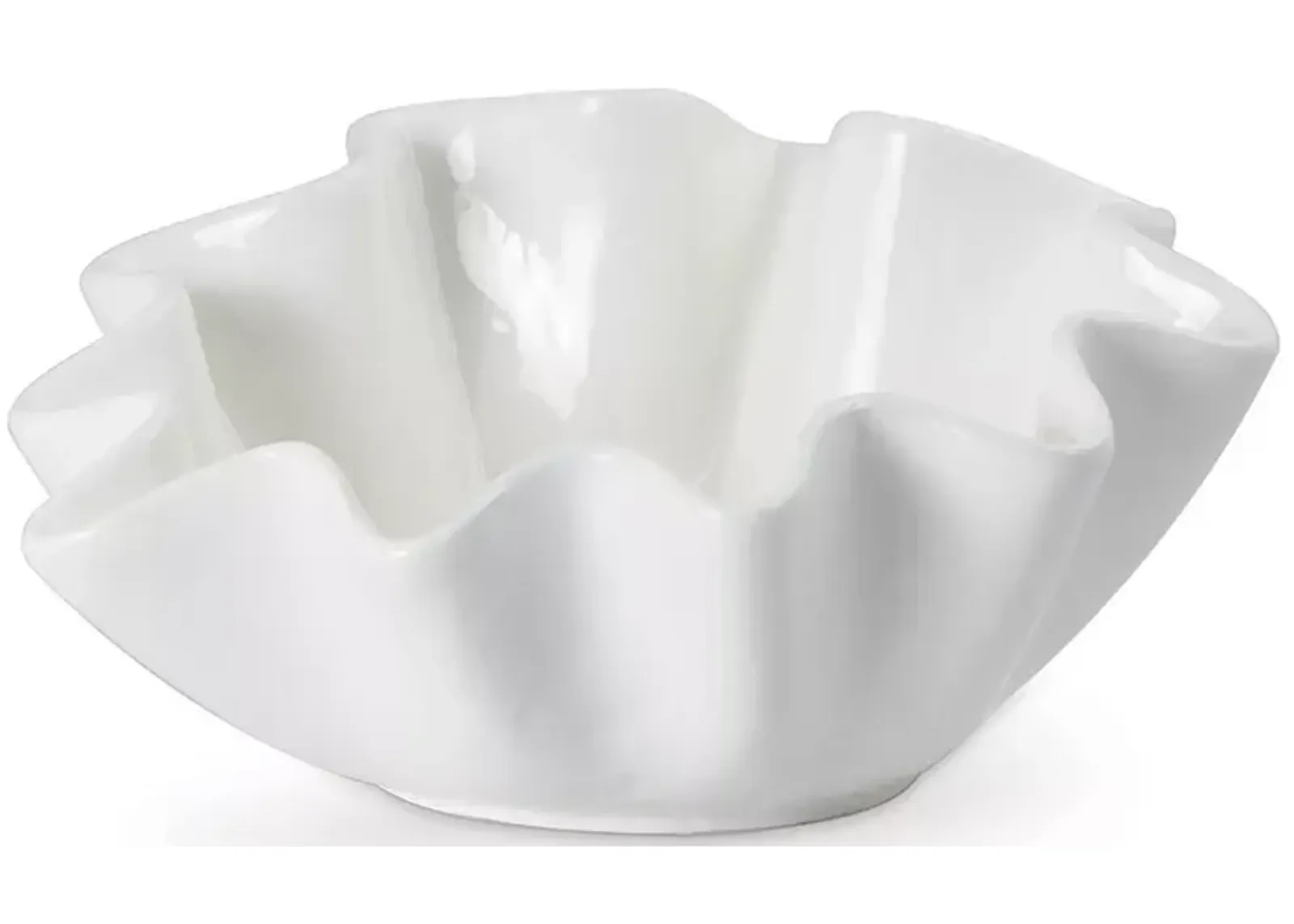 Regina Andrew Design Ruffle Ceramic Bowl, Medium