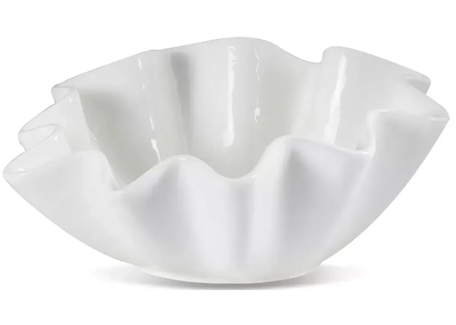 Regina Andrew Design Ruffle Ceramic Bowl, Large