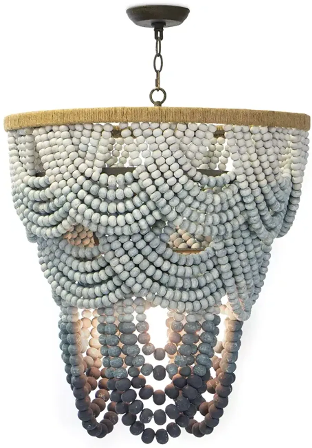 Regina Andrew Design Coastal Living Ombre Wood Bead Chandelier