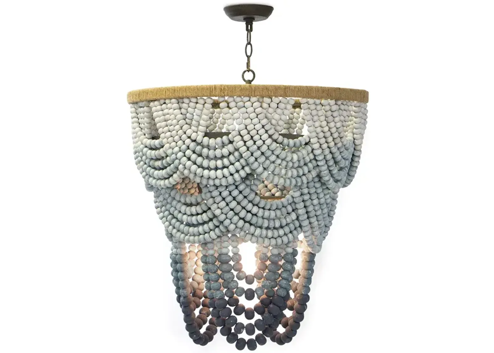 Regina Andrew Design Coastal Living Ombre Wood Bead Chandelier