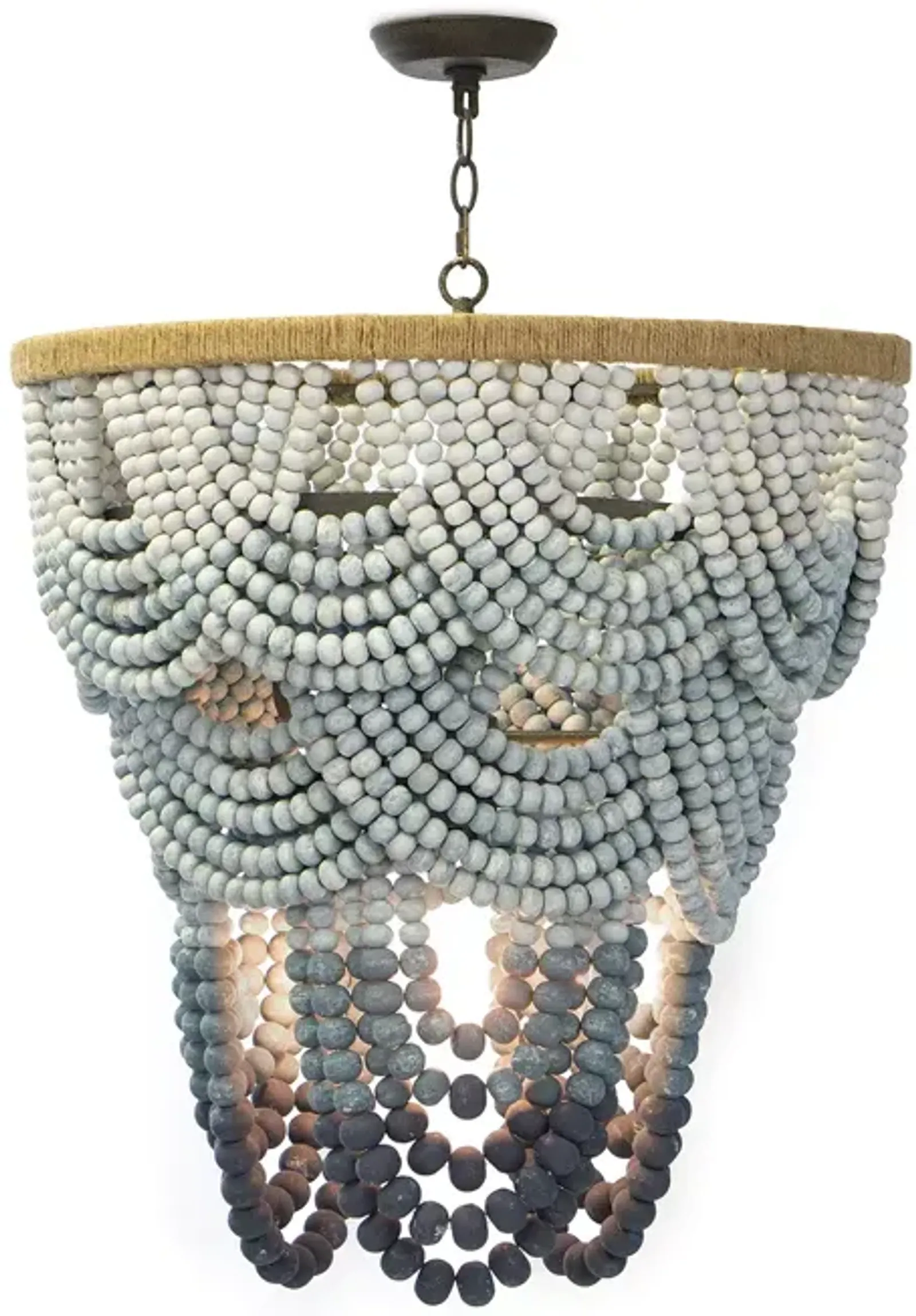 Regina Andrew Design Coastal Living Ombre Wood Bead Chandelier