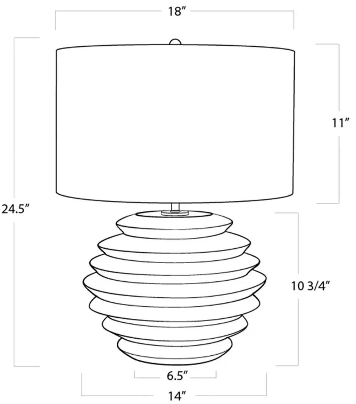 Regina Andrew Canyon Ceramic Table Lamp