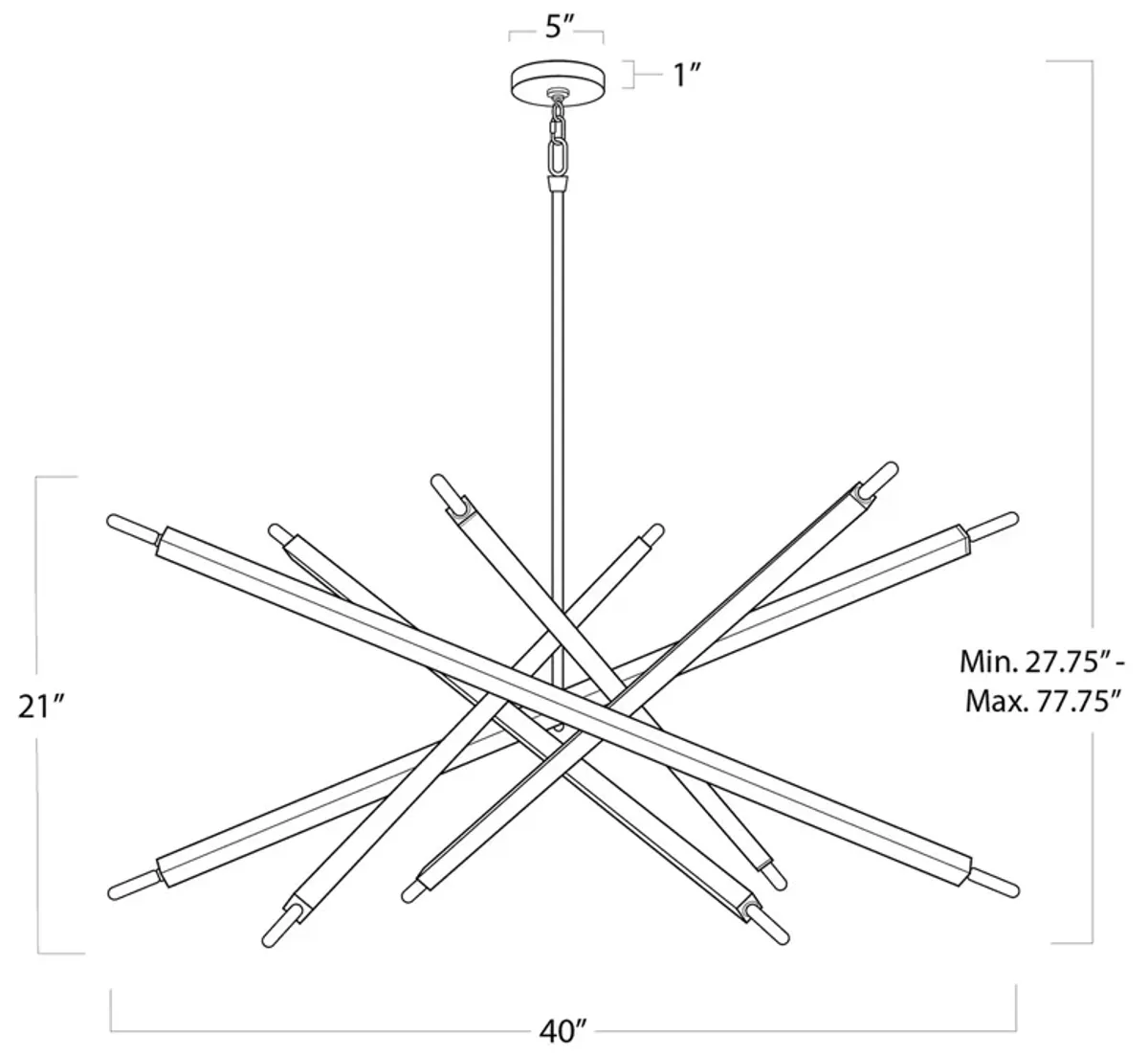 Regina Andrew Design Viper 12 Light Chandelier