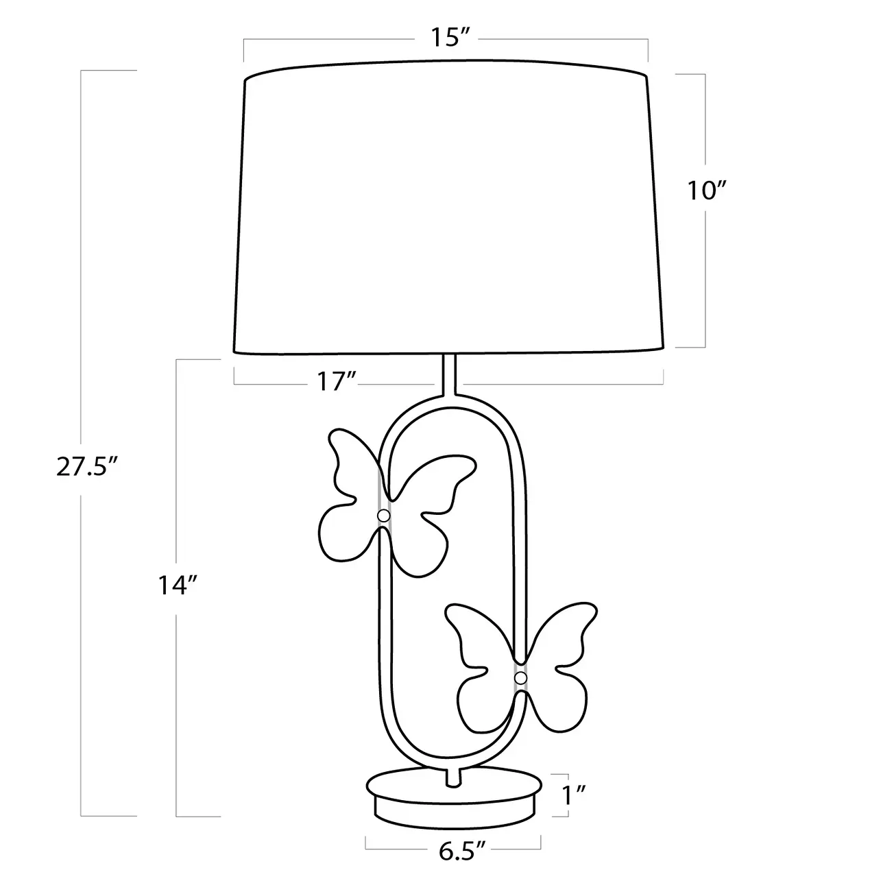 Regina Andrew Design Monarch Oval Table Lamp