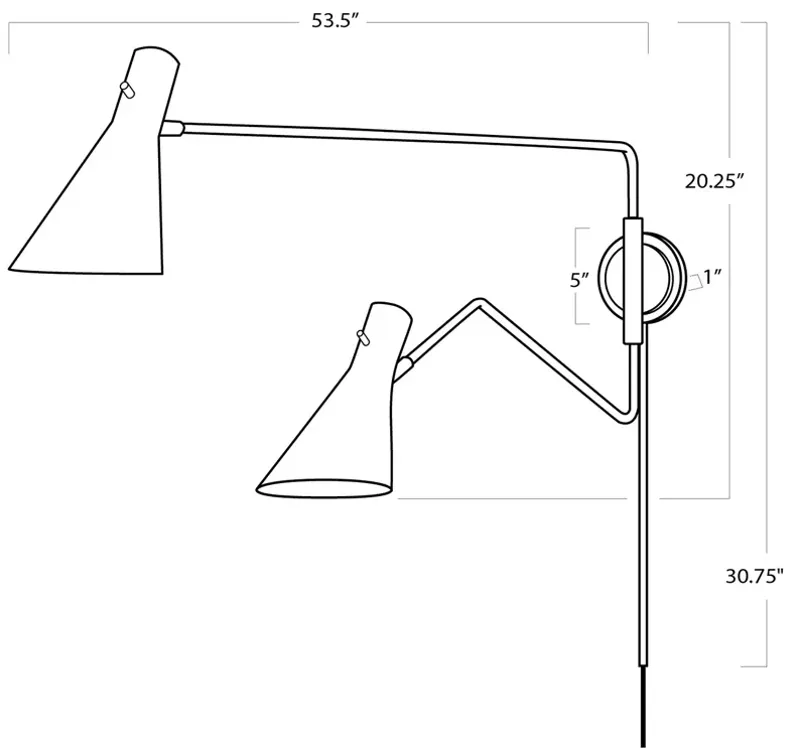 Regina Andrew Design Spyder 2 Light Wall Sconce