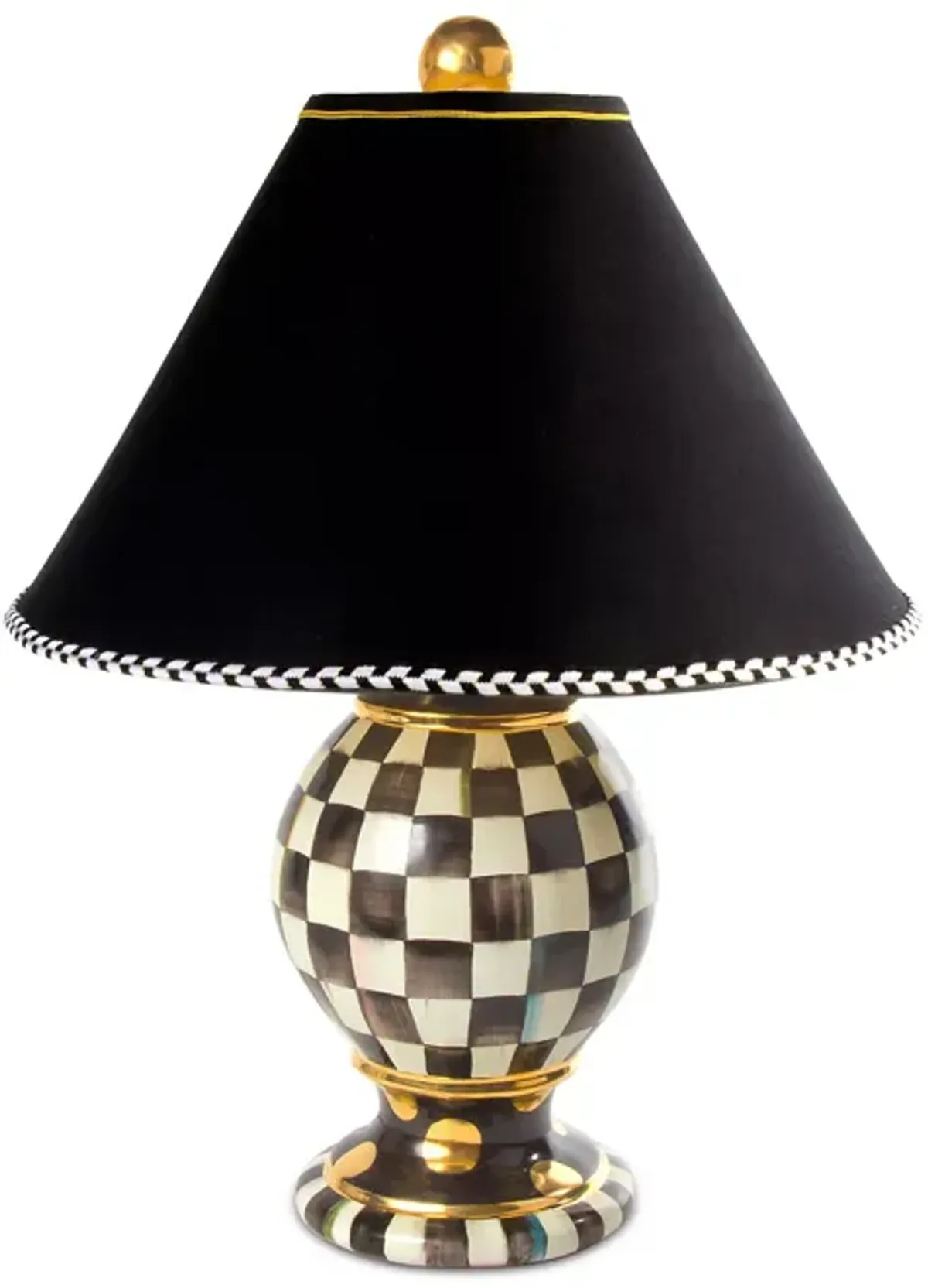 Mackenzie-Childs Courtly Check Globe Table Lamp