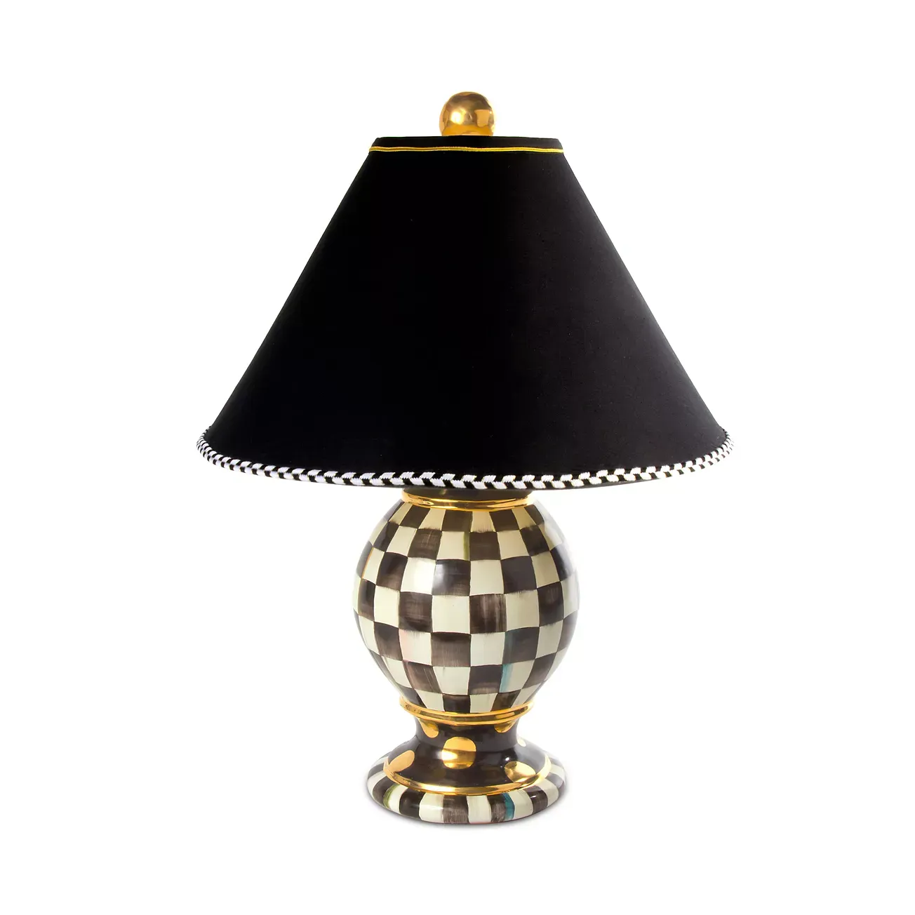 Mackenzie-Childs Courtly Check Globe Table Lamp