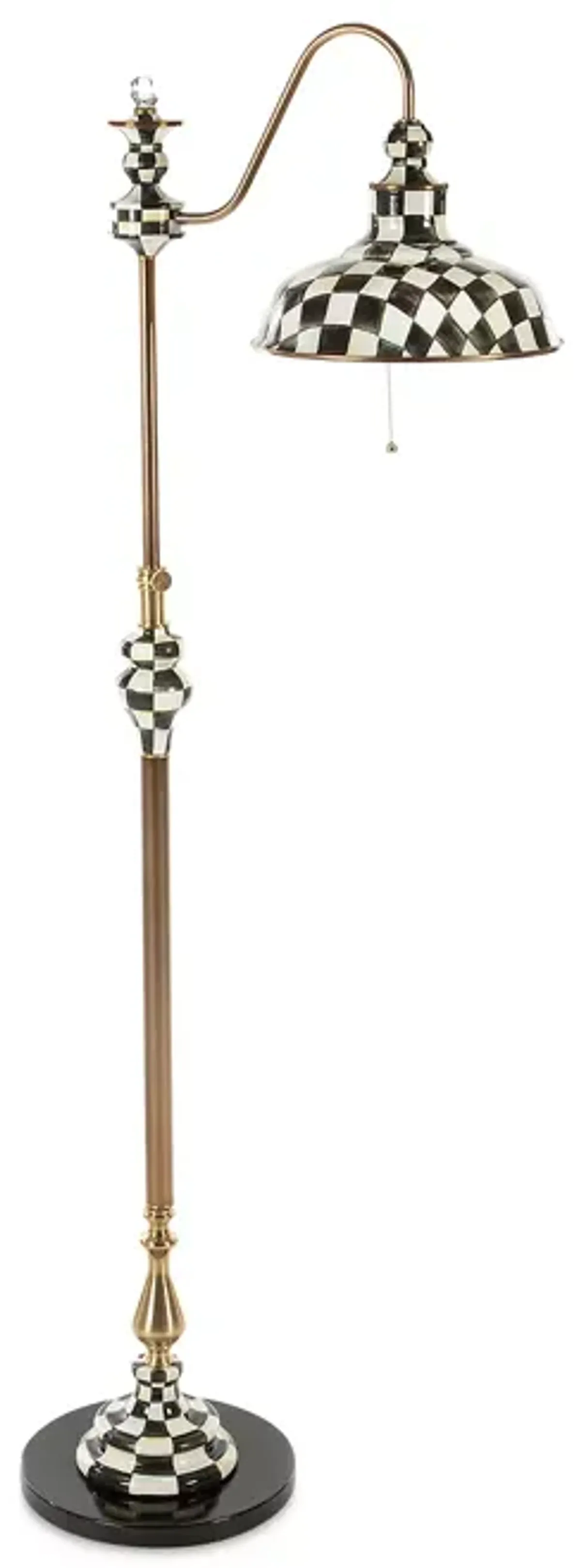 Mackenzie-Childs Courtly Check Farmhouse Floor Lamp