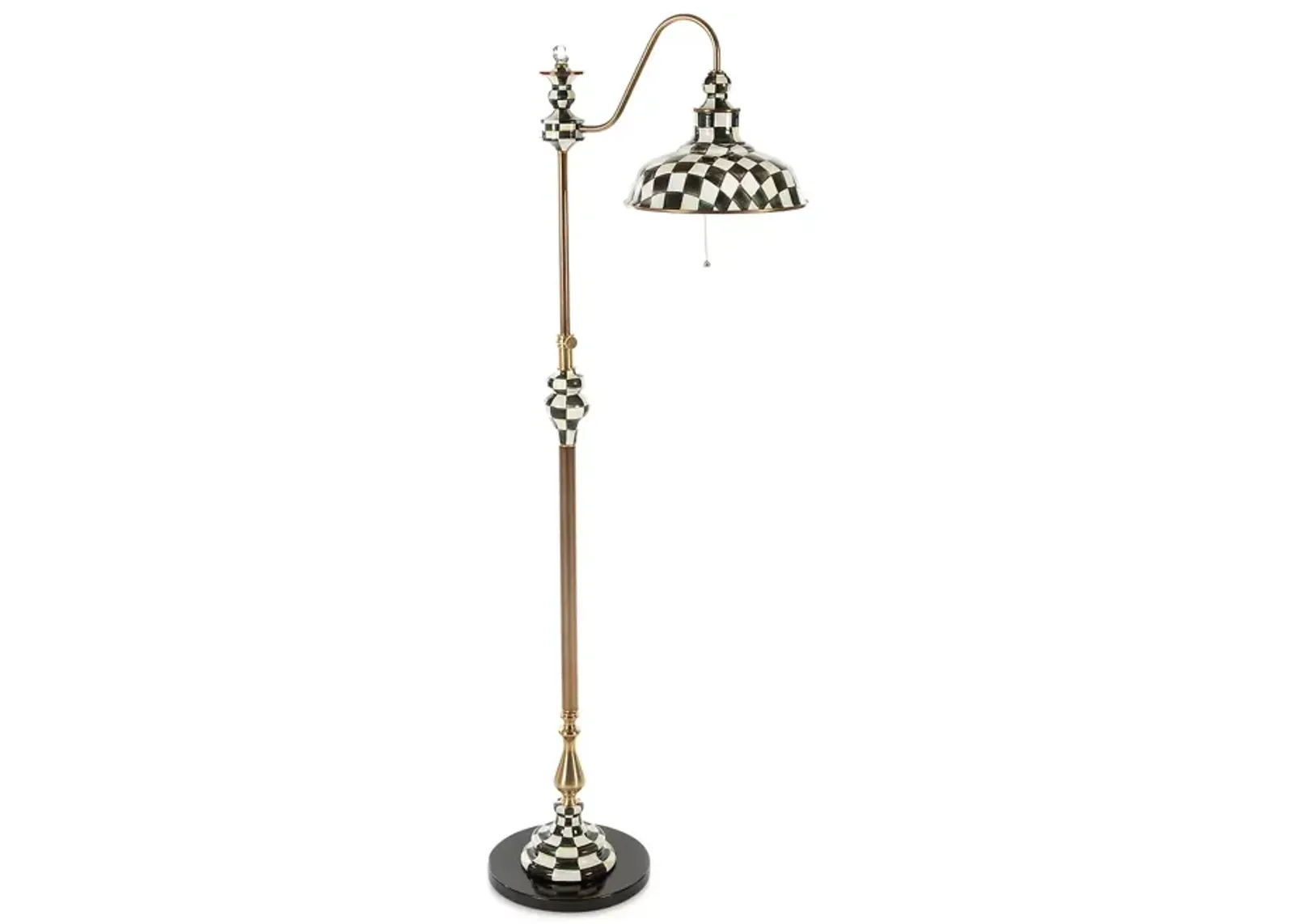 Mackenzie-Childs Courtly Check Farmhouse Floor Lamp